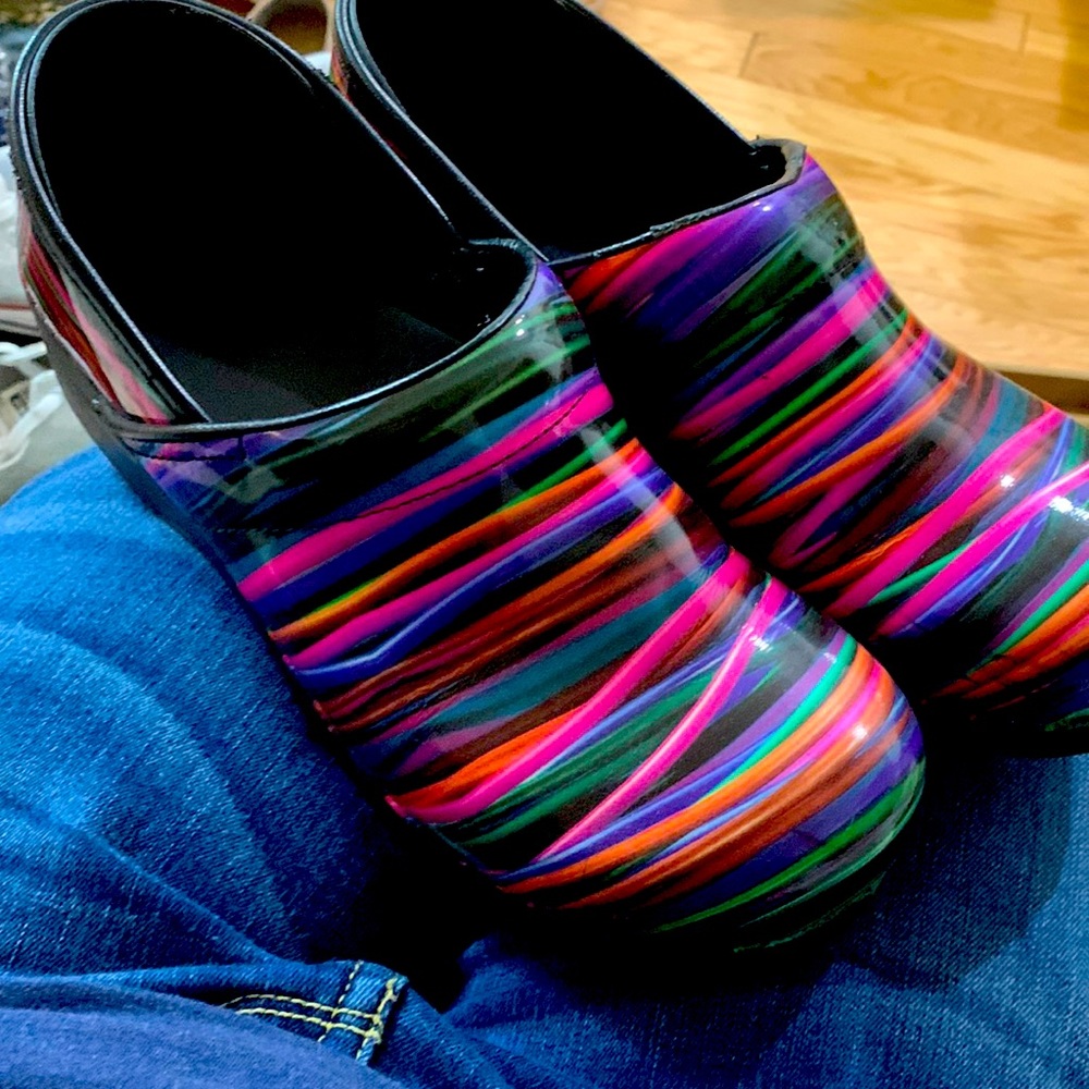 Danskos bright stripes